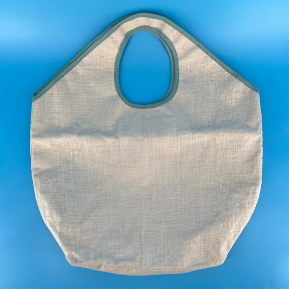 Mudpie sand dollar jute beach bag tote - Picture 2 of 6